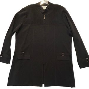 NWOT MISOOK Black‎ Knit Jacket 1X
